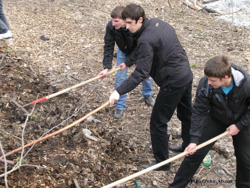 Субботник Померки. Начало работы